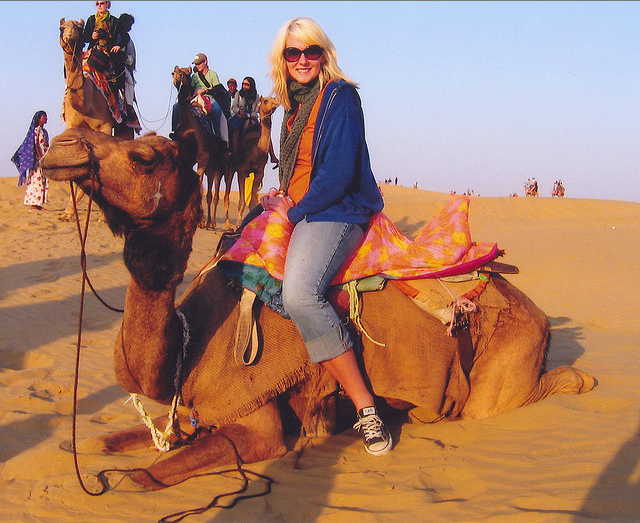 Girl on camel | Abroad101 Blog