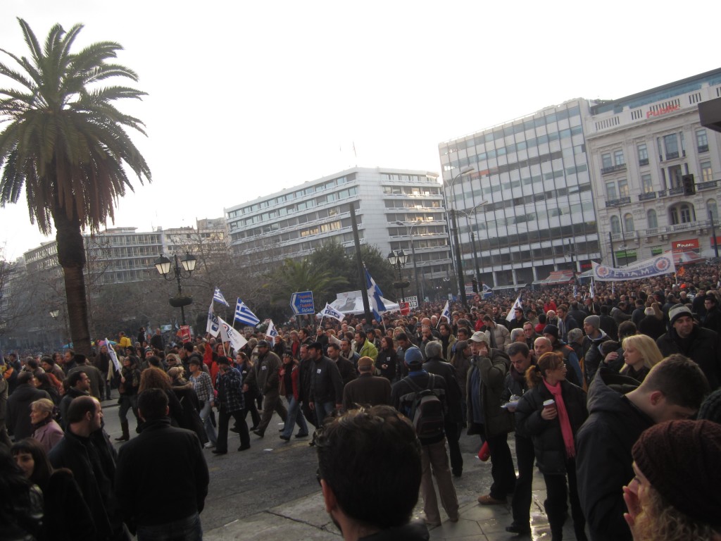 Greek protestors | Abroad101 Blog