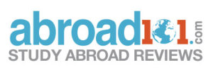 Abroad101-reviews-logo-web | Abroad101 Blog The official logo of Abroad101 (StudyAbroad101.com), a study abroad reviews website where students share ratings and reviews of study abroad programs worldwide, helping future students compare programs, destinations, and providers.