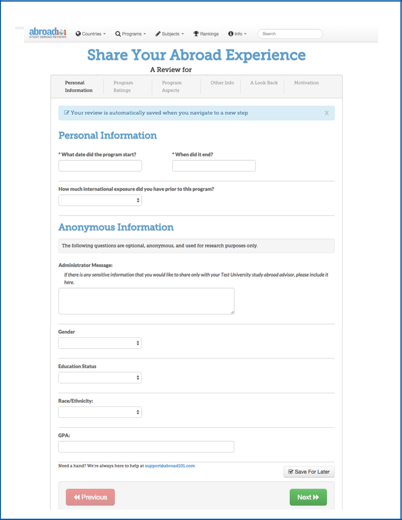 Abroad101 eval - pg1 | Abroad101 Blog