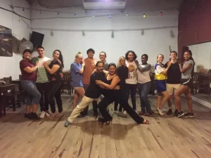 Students practicing dance while studying abroad with Arcos Learning Abroad in Buenos Aires, Argentina.