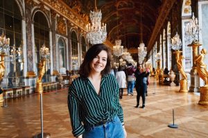 Processed with VSCO with hb2 preset | Abroad101 Blog Student in the Hall of Mirrors at Versailles, Paris—part of APA Multi-Country French immersion (Paris, Rabat, Dakar).