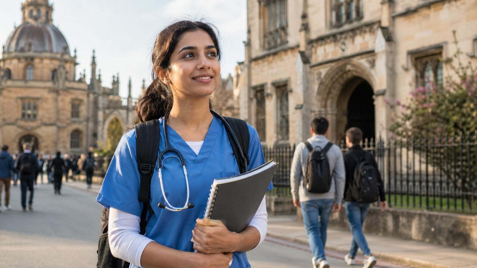 Healthcare student in an international education setting